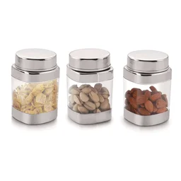 Sizzle Exotic Square Jar Set Of 3