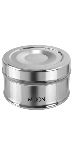 Milton Steel Snake Stainless Steel Tiffin, Steel Plain One Container Lunch Box - Small