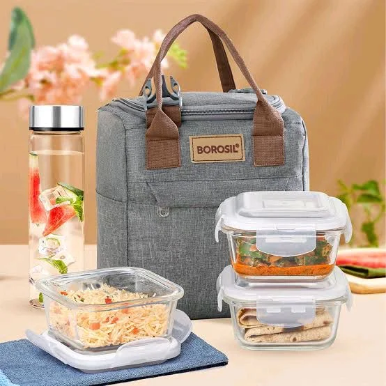 Borosil Gormate Tiffin Square Container