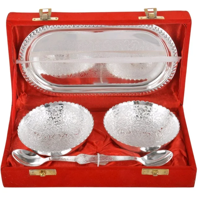 German Silver Bowl Set