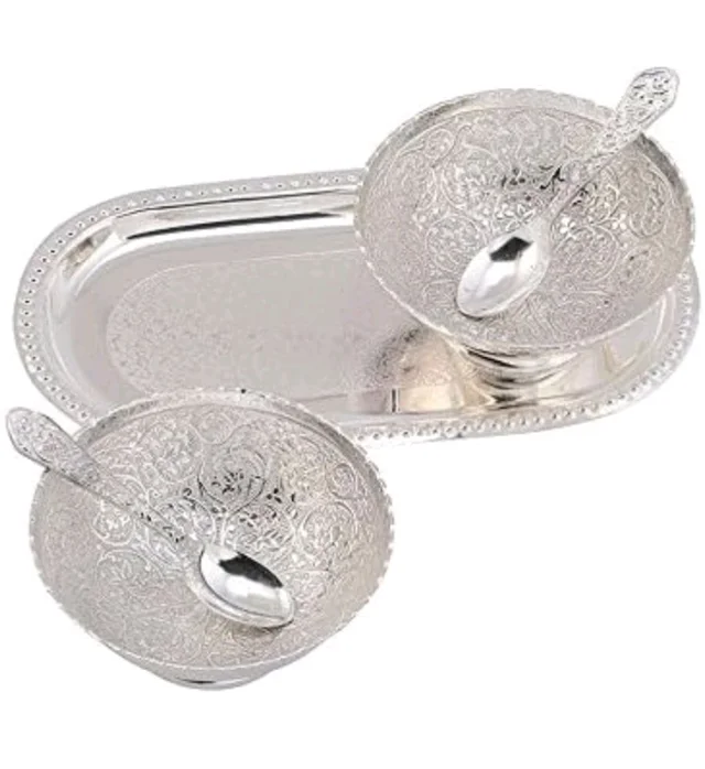 German Silver Bowl Set