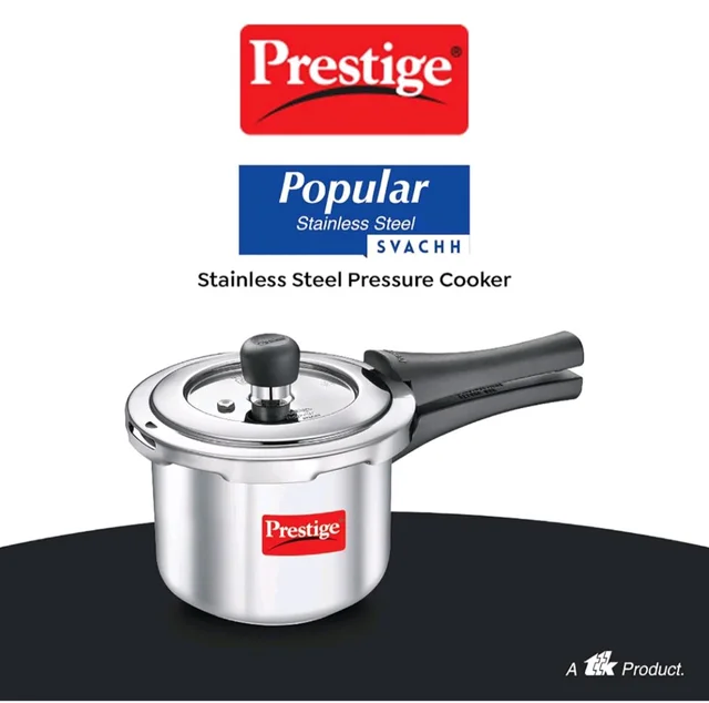 Prestige 1.5 Litre Stainless Steel Popular Svachh Outerlid Pressure Cooker