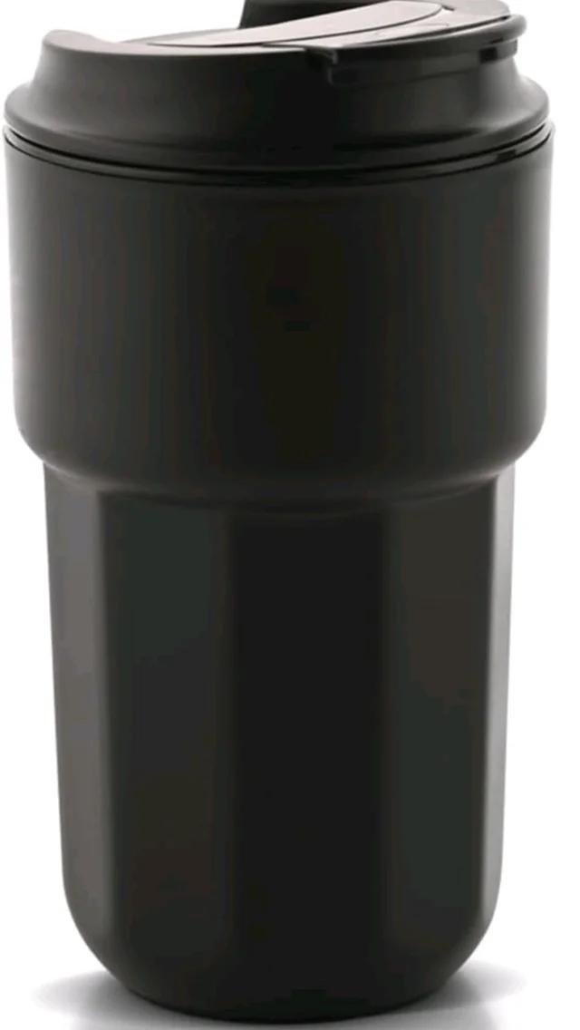 Asian Plastowares Java Mug 350ml Insulated Coffee & Tea Cup | Seen on Farah Khan Show! | Thermoware Spill-Proof Travel Mug - Navy Blue