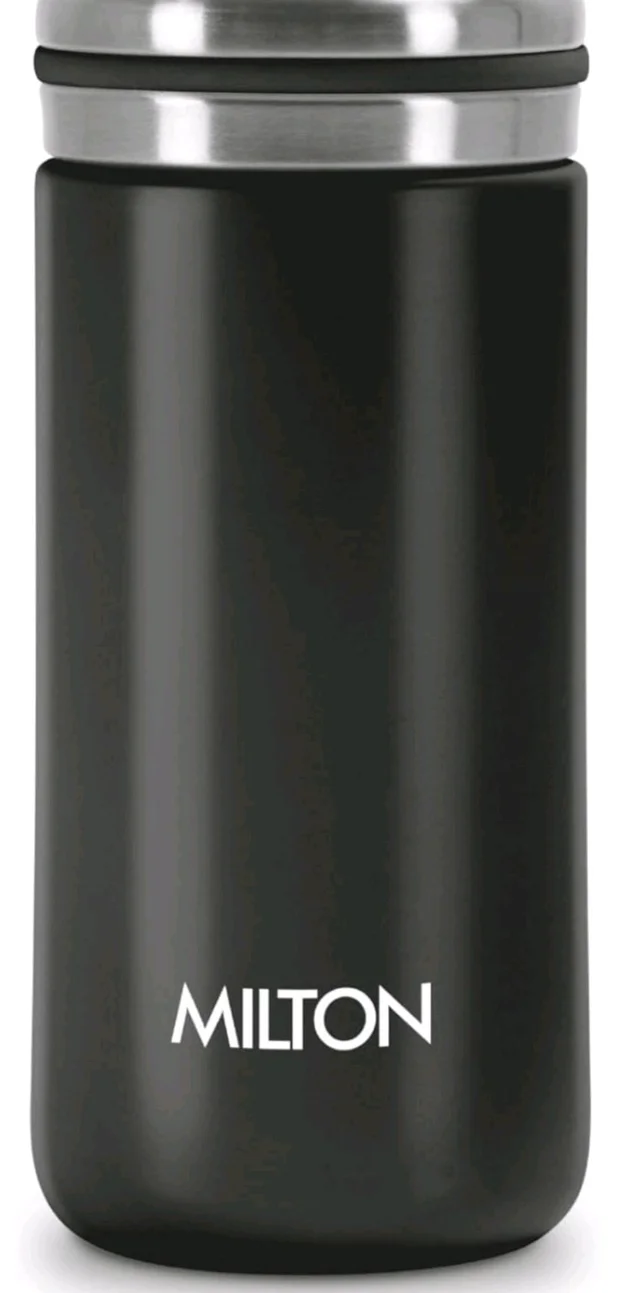 Milton Shiny 200 Thermosteel Water Bottle 200 ml, 24 Hr Hot and Cold I Leak Proof Lid, ISI Certified I Vacuum Insulated