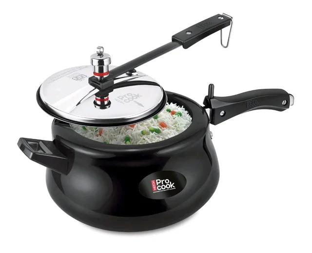 Milton Pro Cook Hard Anodized Royal Curve Inner Lid Pressure Cooker - 2ltr