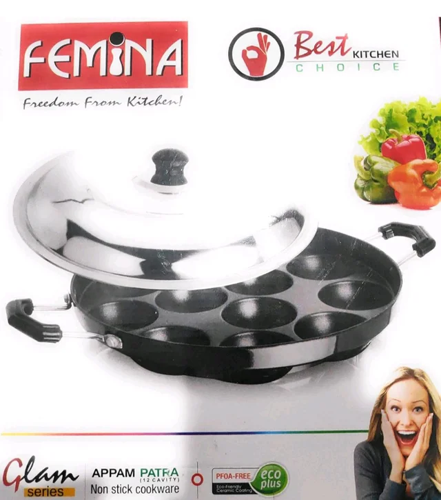 Femina Appam Patra With Steel Lid