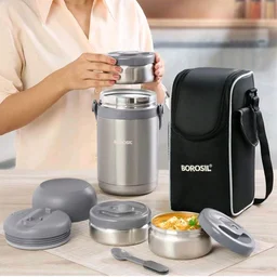 Borosil Hot N Fresh 3 Container Tiffin