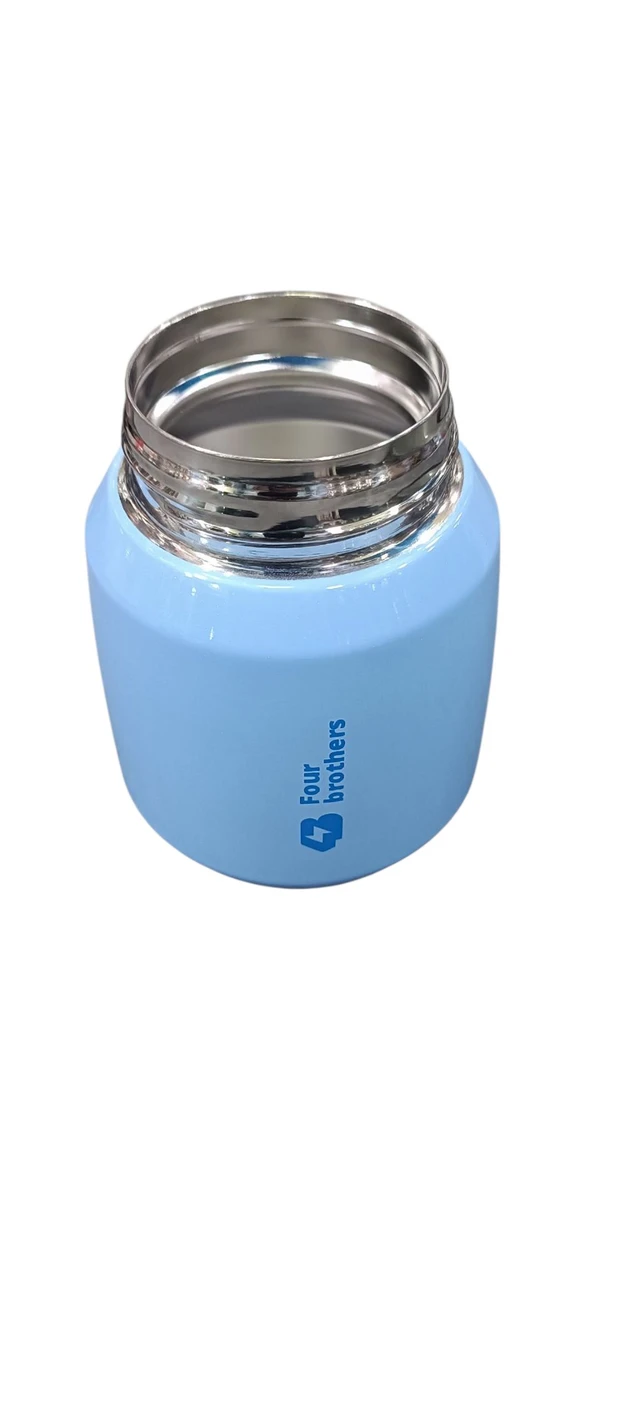 Four Brother Stailess Steel Airtight & Leakproof Sambar and Soup Jar 300ml - Blue