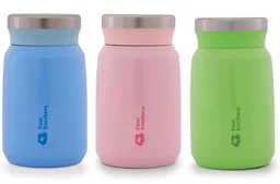 Four Brother Stailess Steel Airtight & Leakproof Sambar and Soup Jar 500ml - Blue