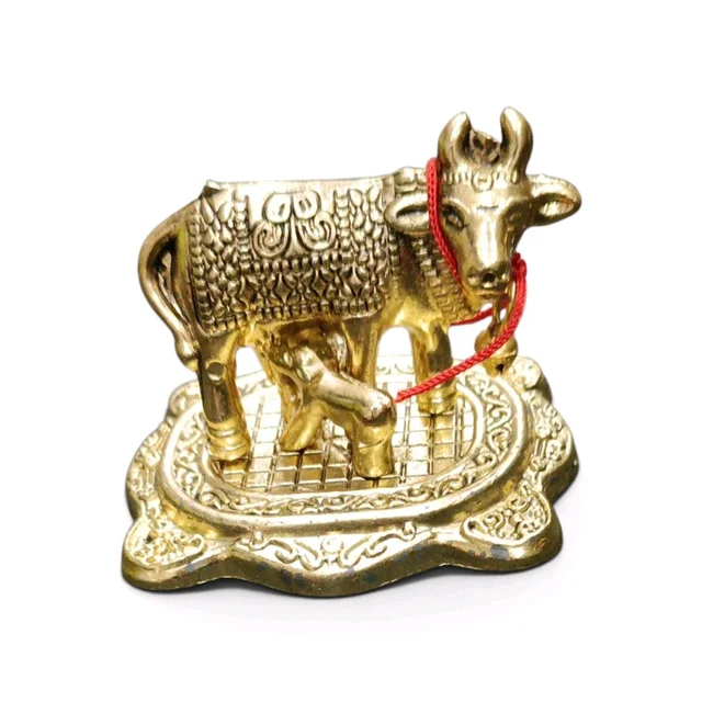Golden Polish Cow Statue