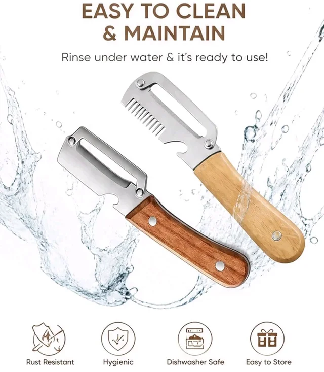 3 in 1 Stainless Steel Vegetable Peeler for Kitchen Multi-Functional Fruit & Veggie Shredder Slicer and Grater for Potatoes, Carrots, Cucumbers (Peeler with Bottle Opener)