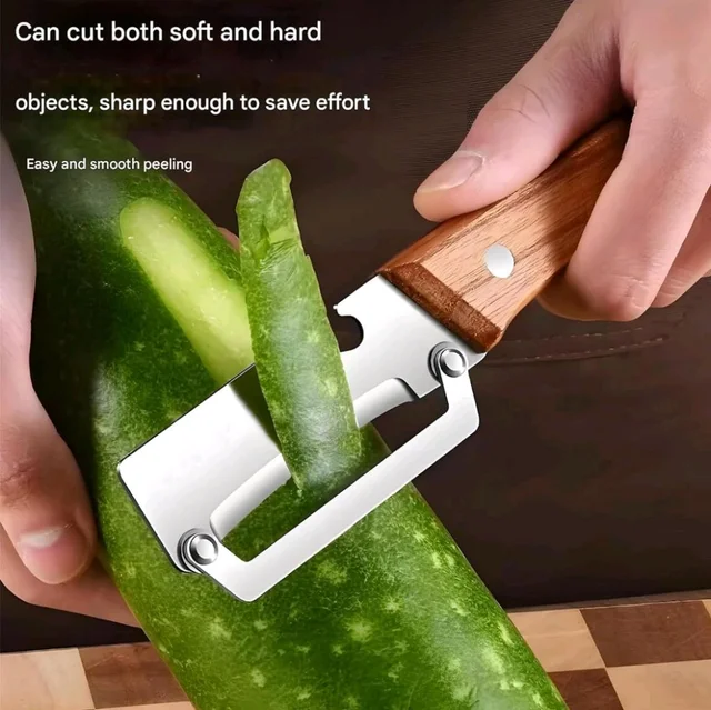 3 in 1 Stainless Steel Vegetable Peeler for Kitchen Multi-Functional Fruit & Veggie Shredder Slicer and Grater for Potatoes, Carrots, Cucumbers (Peeler with Bottle Opener)