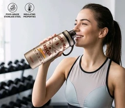 Milton Sparkle 900 Thermosteel Water Bottle 920 ml | Vacuum Insulated Stainless Steel Bottle | Hot & Cold Bottle with Easy Sip Cap, Handle & Slider Man Design