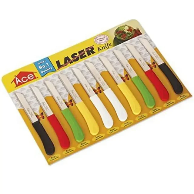 AcE Laser Knife Serrated Edge 10 Piece Set -