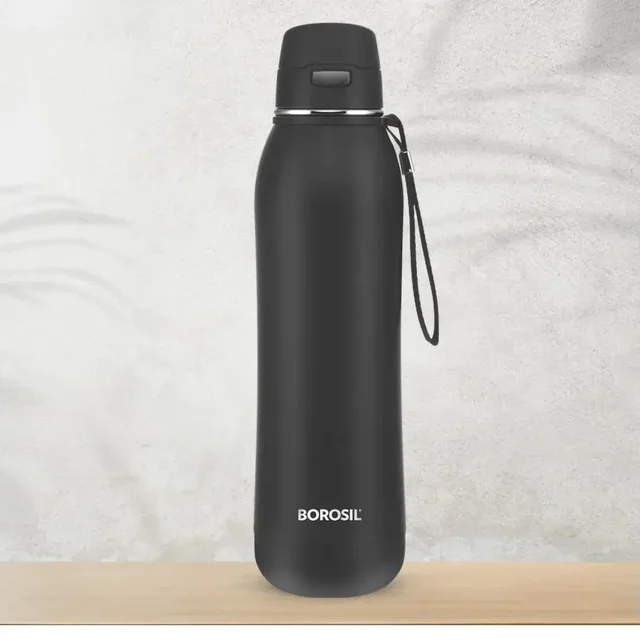 Borosil Hydra Rivera 600 Ml Hot N Cold Water Bottle