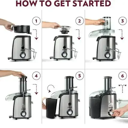 BOROSIL Borosil Primus Plus Juicer 800 W Stainless Steel Centrifugal Juicer - Base Variant