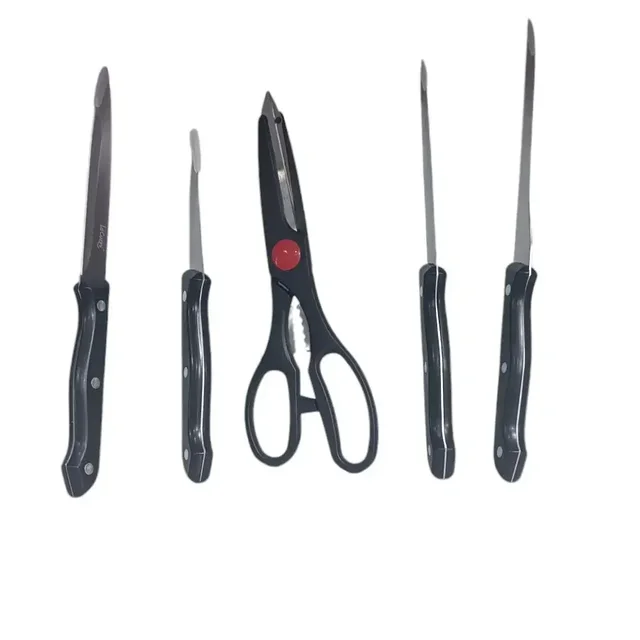 Lacuzini Knife Set With Wooden Stand
