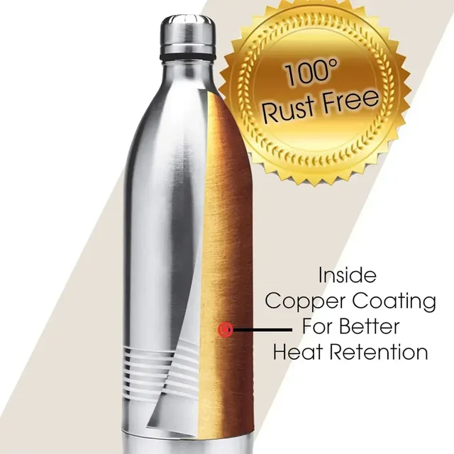 MILTON Milton Stainless Steel Water Bottle ,Leak Proof Bottle for School, Office & Travel - 750ml