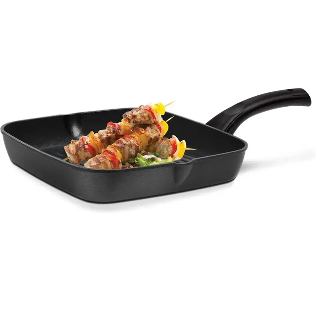 Milton Pro Cook Die Cast Grill Pan 24 cm Black Induction Safe Non Stick