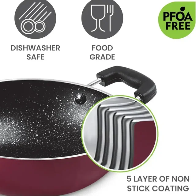 MILTON Pro cook Granito Kadhai Non Induction - 16cm
