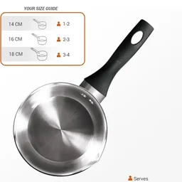MILTON Milton Pro cook Sandwich Bottom Saucepan With Backlight Handle - 16cm