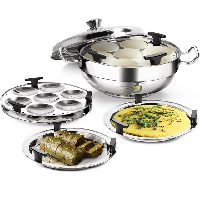 MILTON Milton Pro Cook Stainless Steel Multi Kadhai With Lid