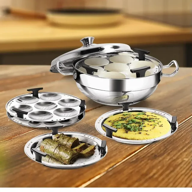 MILTON Milton Pro Cook Stainless Steel Multi Kadhai With Lid