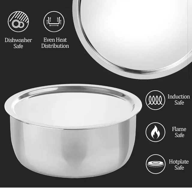 MILTON Milton Pro Cook Triply Stainless Steel Induction Tope with Lid 26 Cm -