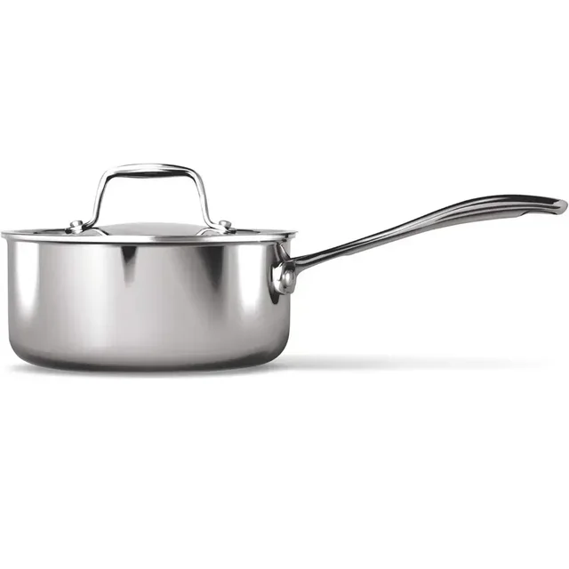 MILTON Milton Pro Cook Triply Stainless Steel Sauce Pan with Lid 14 cm -