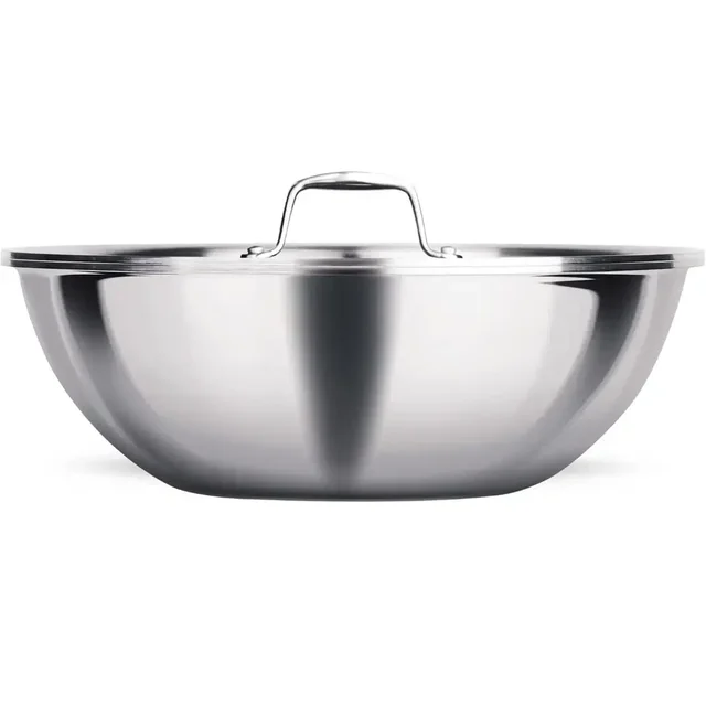 MILTON Pro cook Triply Stainless Steel Tasla with S S Lid 30 Cm
