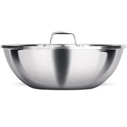 MILTON Pro cook Triply Stainless Steel Tasla with S S Lid 28 Cm - Base Variant