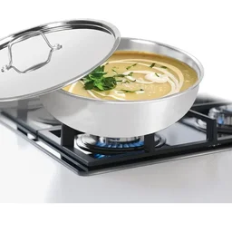 MILTON Pro cook Triply Stainless Steel Tasla with S S Lid 20 Cm