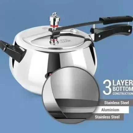 MILTON Milton Triply Stainless Steel Inner Lid Pressure Cooker - 2 Ltr