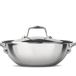 MILTON Milton Triply Stainless Steel Kadhai With Lid 24 cm
