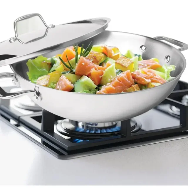Milton Triply Stainless Steel Kadhai With Lid 30 Cm