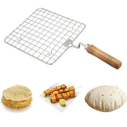 Papad Jali Roast, Paneer Grill, Make Roti, Barbeque - Square - Base Variant