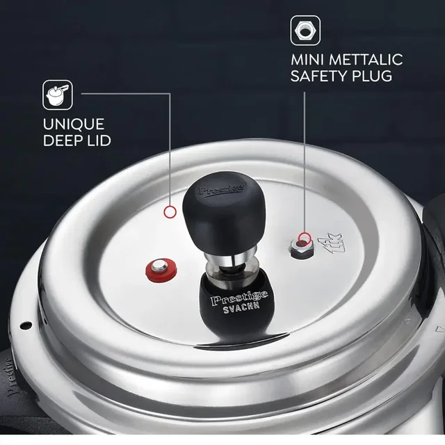 PRESTIGE Prestige Svachh Deluxe Alpha 3.0 STAINLESS STEEL Pressure Cooker - Base Variant
