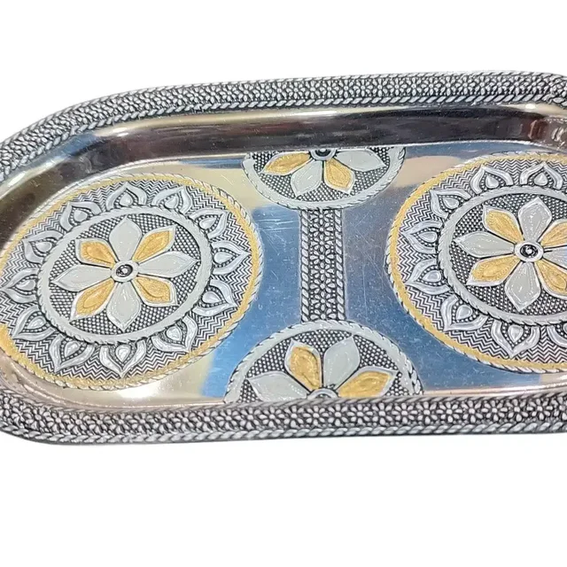 Stainless Steel Antique Mukhwas Set - Base Variant