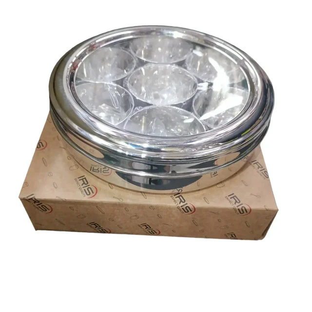 Stainless Steel C-Through Masala Box Size 9