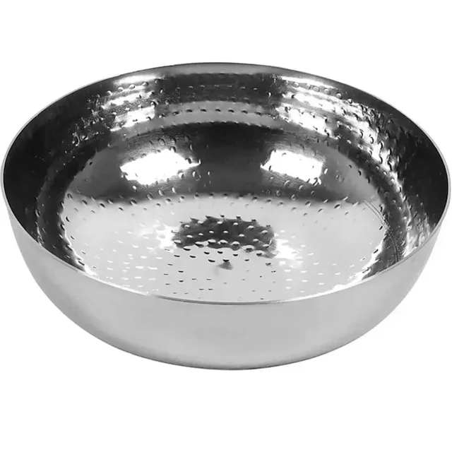 Stainless Steel Heavy Hammered Tasla Set Of 2 - Base Variant