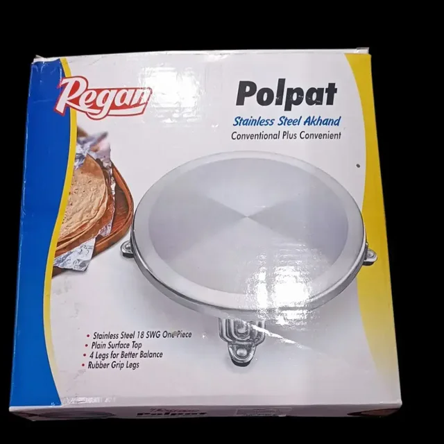 Trhan Stainless Steel Akhand Polpat With Belan - Base Variant