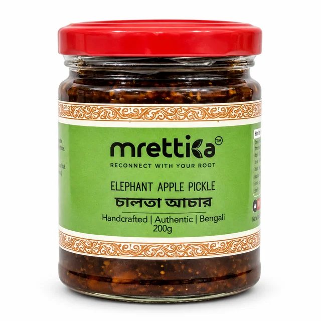 Mrettika Chalta Achaar – Traditional Bengali Elephant Apple Pickle - 200g