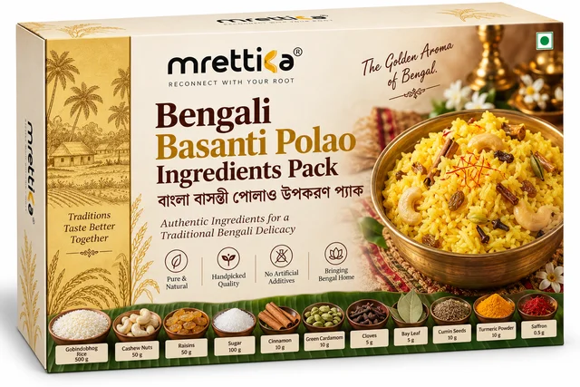 Mrittika Mrettika Bengali Basanti Polao Ingredients Pack - 800g