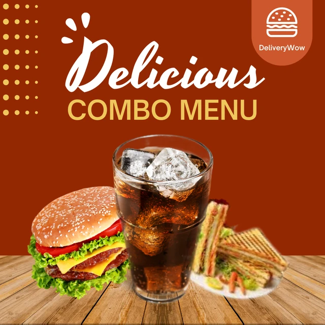 Burger + Sandwich + 750 Ml