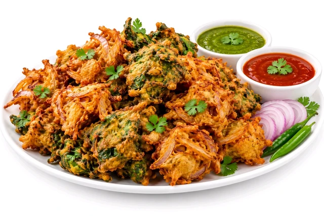 Palak Pyaj Pakore