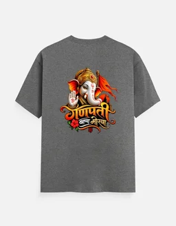 GANPATI DTF PRINT T SHIRT - S