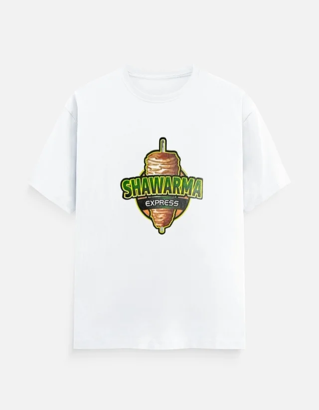 SHAWARMA DTF PRINT T SHIRTS - S
