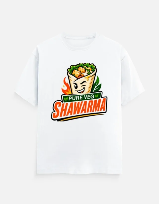 SHAWARMA DTF PRINT T SHIRTS - S