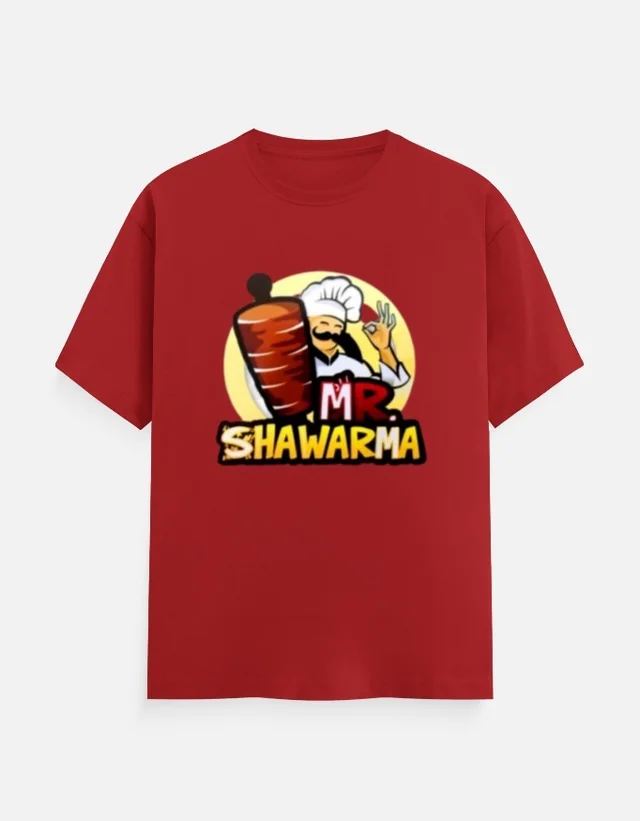 SHAWARMA DTF PRINT T SHIRTS - S