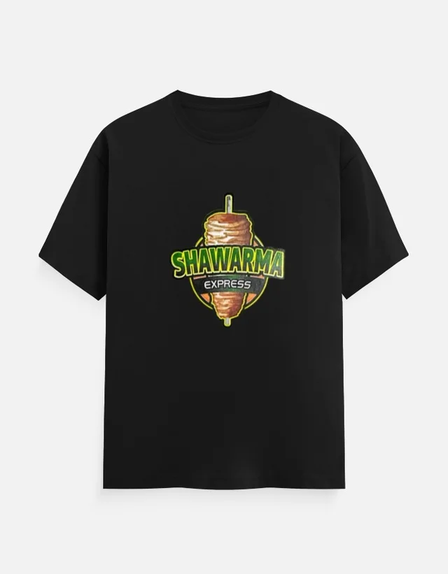 SHAWARMA DTF PRINT T SHIRTS - S